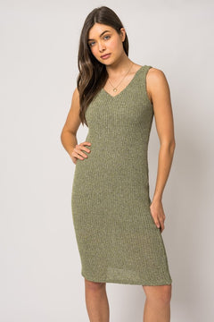 Struttin' Midi Dress - Light Olive