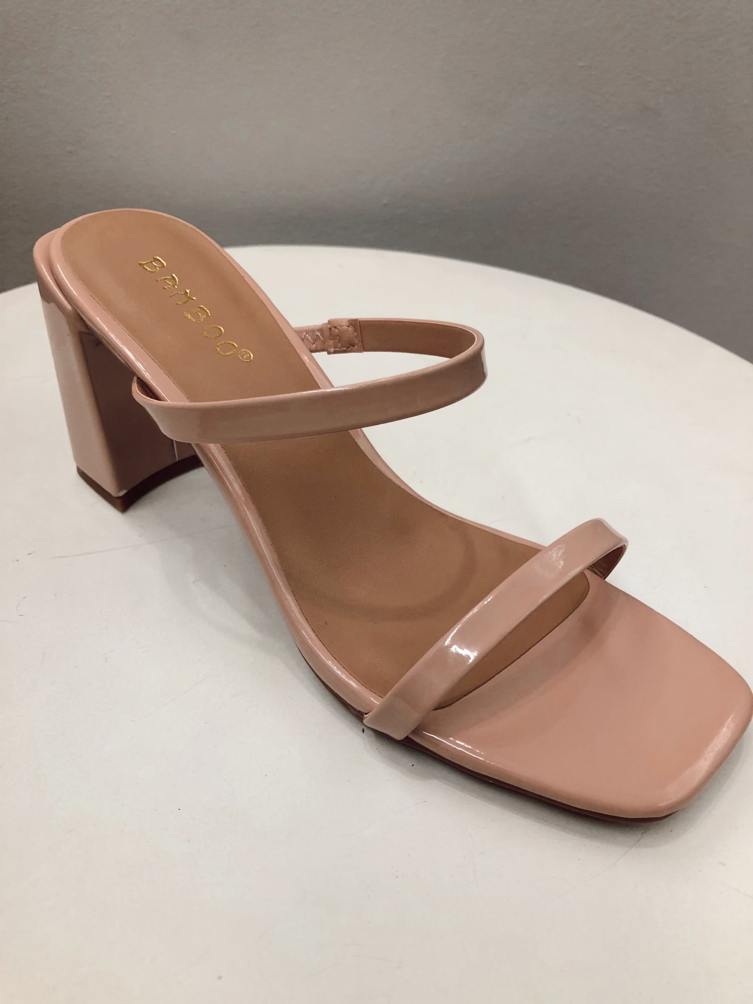 Kickback Strap Heel - Nude