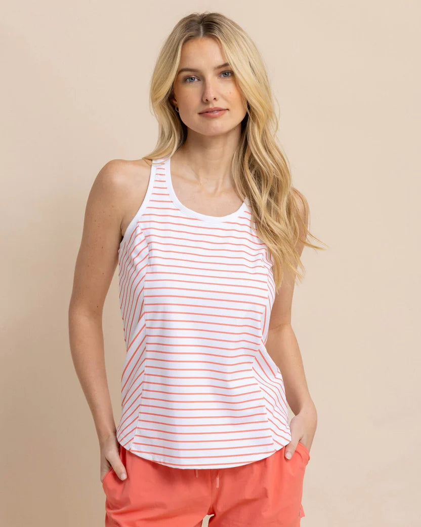 Myra Stripe Racerback Tank by Southern Tide