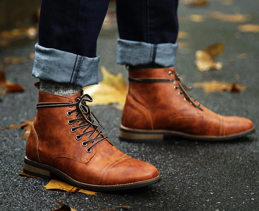 vintage lace up boots mens