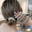 Ladies Pearl Multicolor Beads Hair Tie Elastic Hair Rope Simple