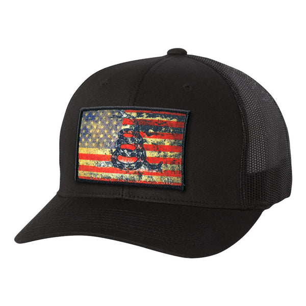 US Flag Blackout 3D Snapback Hat – Frontline Military Apparel
