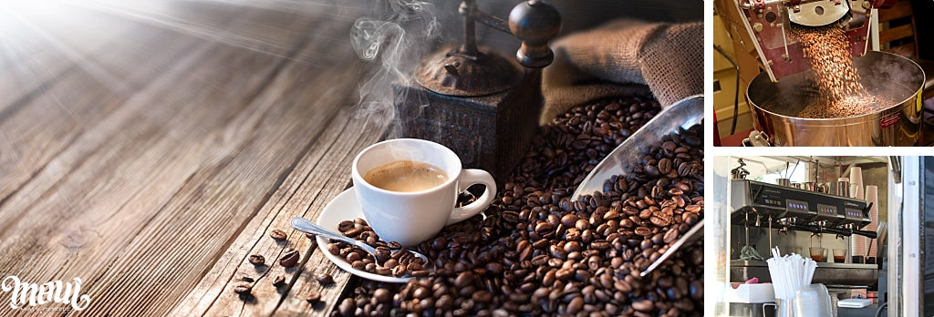 Gourmet Coffee Drinks Morning Sun