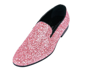 Pink Sparkle Loafer Shoes