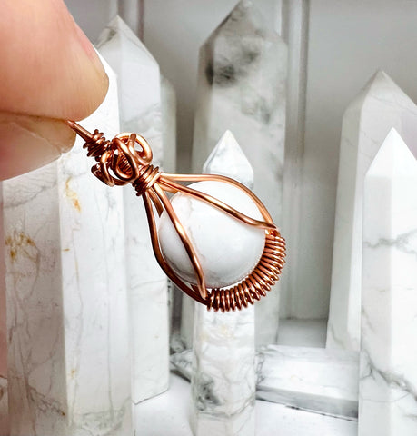 Howlite Copper Necklace