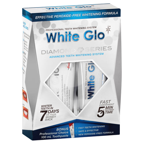 white glo diamond whitening system