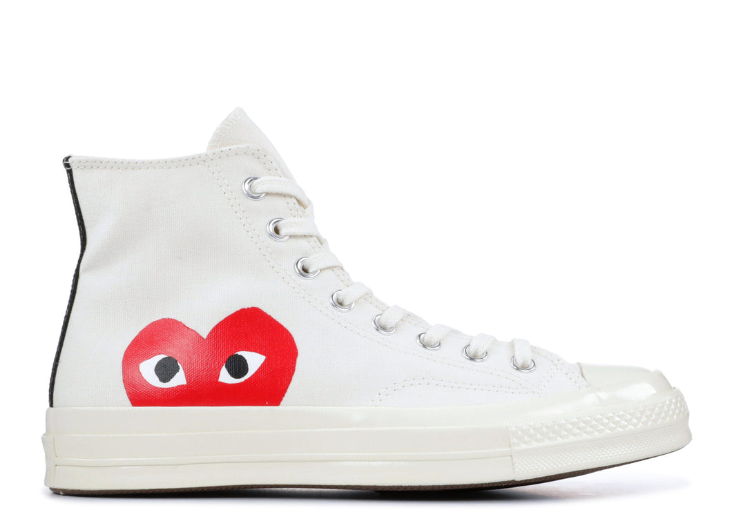 Converse Chuck Taylor All-Star 70s Hi Comme des Garcons PLAY White |  HYPEBEAST MX