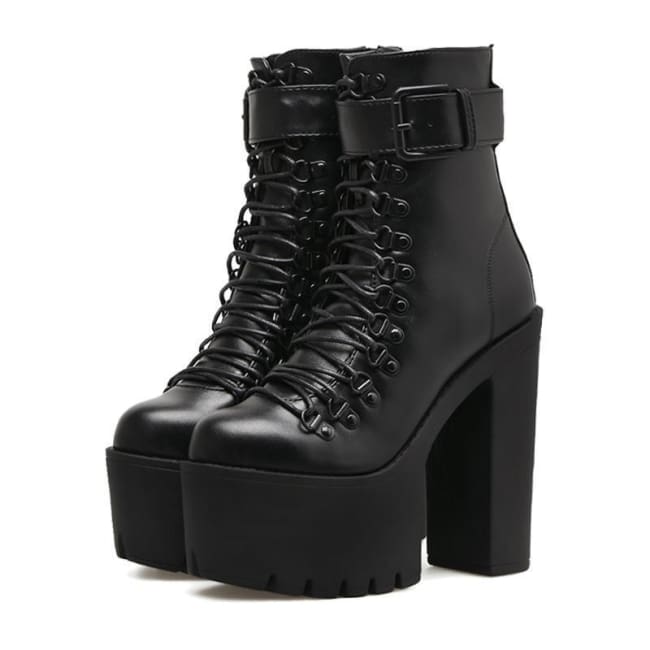 high platform boots goth