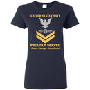 US Navy Aviation Electronics Mate Navy AE E-5 Gold Stripe PO2 Petty Officer Second Class Ladies' T-Shirt