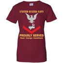 US Navy Disbursing Clerk Navy DK E-4 PO3 Petty Officer Third Class Ladies' T-Shirt