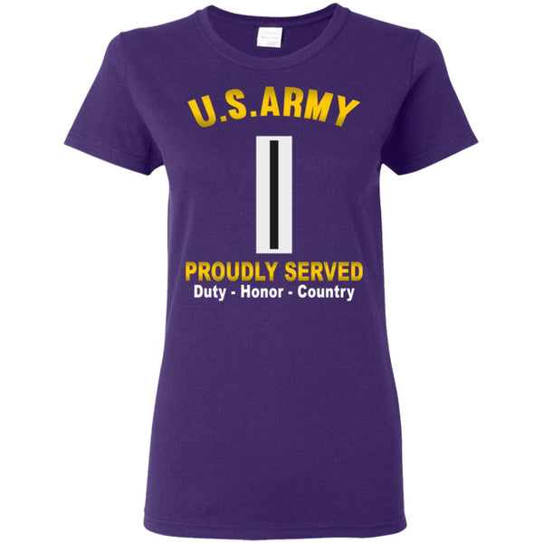 US US Army W-5 Chief Warrant Officer 5 W5 CW5 Warrant Officer  Proudly Served Ladies' T-Shirt