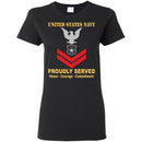 US Navy Master-at-arms Navy MA E-5 PO2 Petty Officer Second Class Ladies' T-Shirt