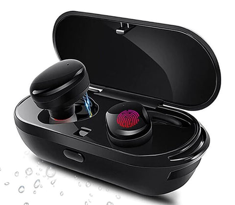 Wireless Black Earphone Headset