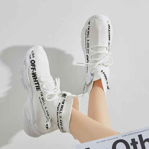 White High-Cut Sneakers