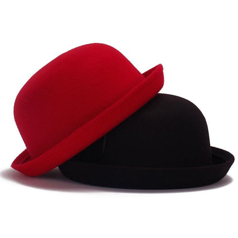 Red And Black Fedora Hat