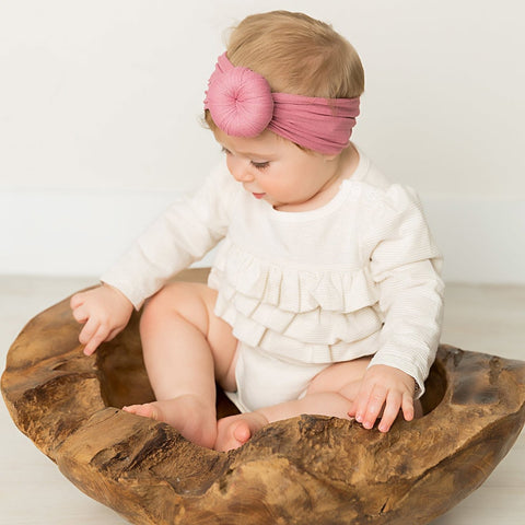 Pink Baby Knot Headbands