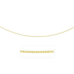 2.5mm 14k Yellow Gold Pendant Chain with Textured Links freeshipping - Higher Class Elegance