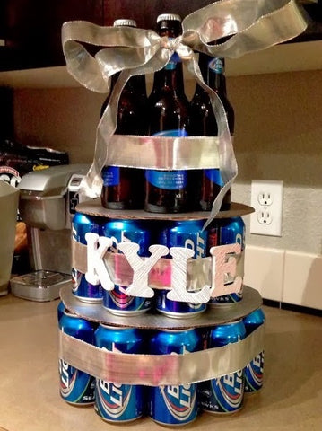 beer alcohol cake for Valentines Day