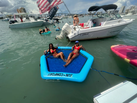 inflatable water islands