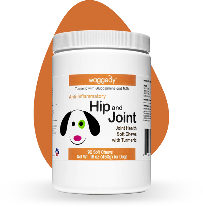 waggedy - Dog Vitamins, Chewable Nutritional Supplement, Joints & Hips