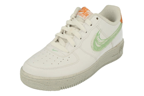 Nike Air Force 1 Crater GS Womens Size 8.5 White Green AF1 DX3067 100 Size  7Y