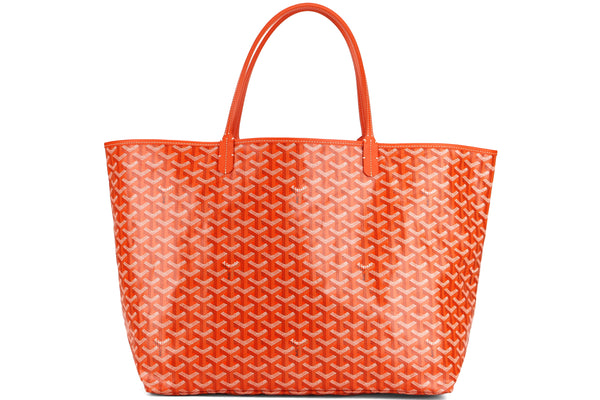 Goyard Goyardine Orange St. Louis PM Tote Bag Palladium Hardware