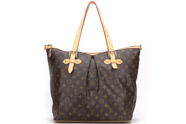 louis vuitton m46291 nano noe monogram empreinte leather tourterelle gray &  cream color, with straps, dust cover & box