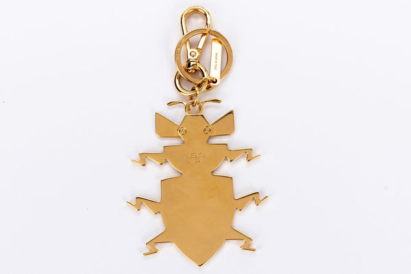Hermes Soufre Yellow Carmen Keychain Bag Charm Key Chain Ring