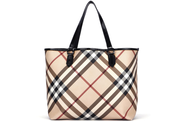 Burberry Nova Check Tote Bag in Beige, Lord & Taylor