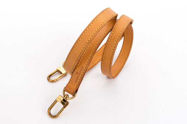 Louis Vuitton 16mm Amande Vernis Leather Adjustable Shoulder Strap