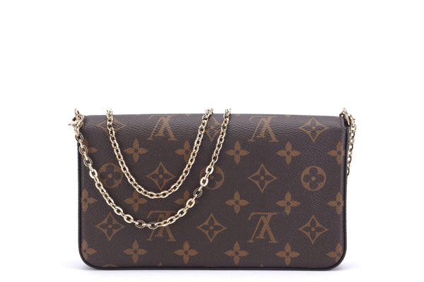 louis vuitton m81633 mini pochette accessories (sf3282) monogram canvas,  with dust cover & box