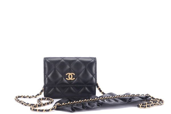 CHANEL CC Chain wallet bag lipstick enamel Multi Black Rare 230718T