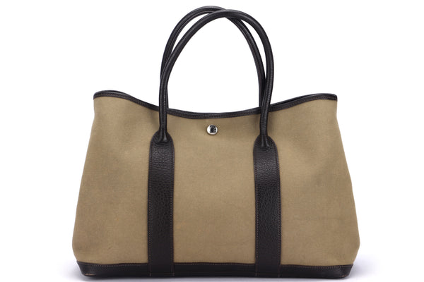 HERMÈS Women's Garden Party Tote 39 Canvas aus Canvas in Beige