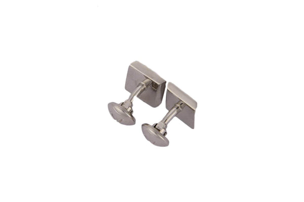Louis Vuitton Sterling Silver Lock and Key Cufflinks w/Damier