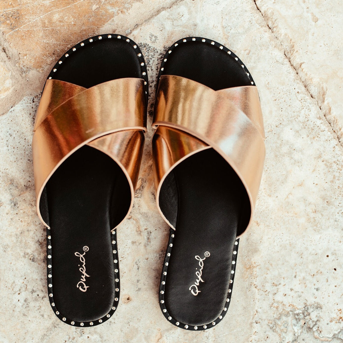 ravel gold sandals