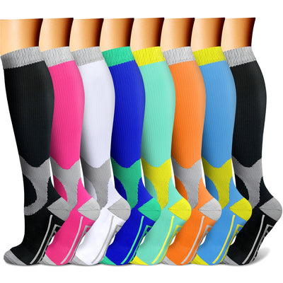 Compression Socks for swelling (8 Pairs) | Charmking – CHARMKING