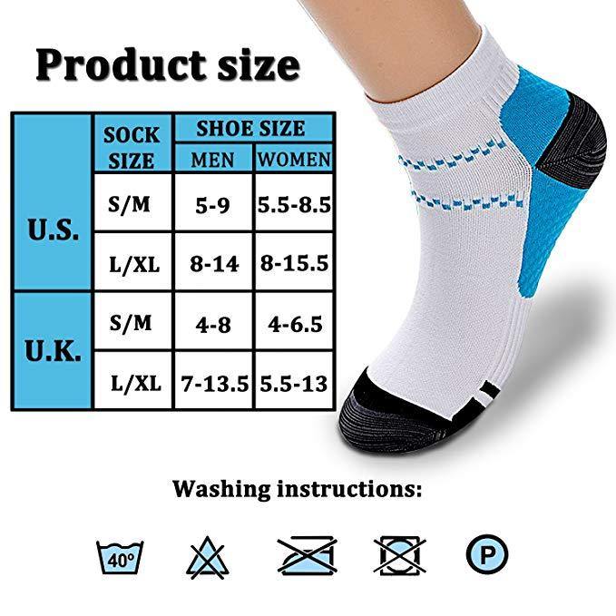 Compression Socks (3/6/7 Pairs)15-20 mmHg Men & Women – CHARMKING