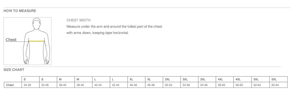 PE Shirts Sizing Charts – Gilbert Christian Schools Clothing