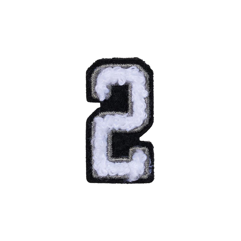 Number 2 Patch - 2 Black/White