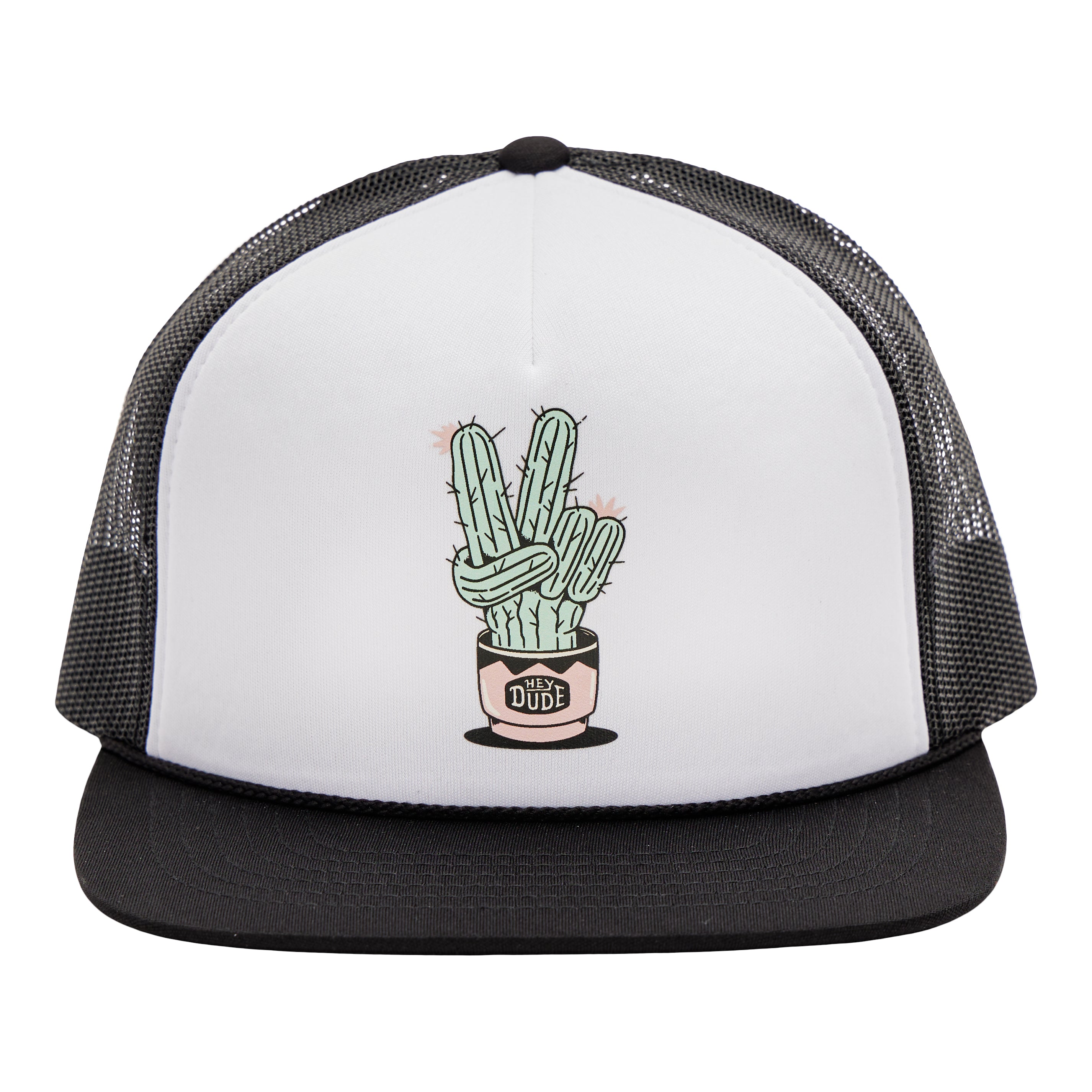 Peace Cactus Foamie - White/Black