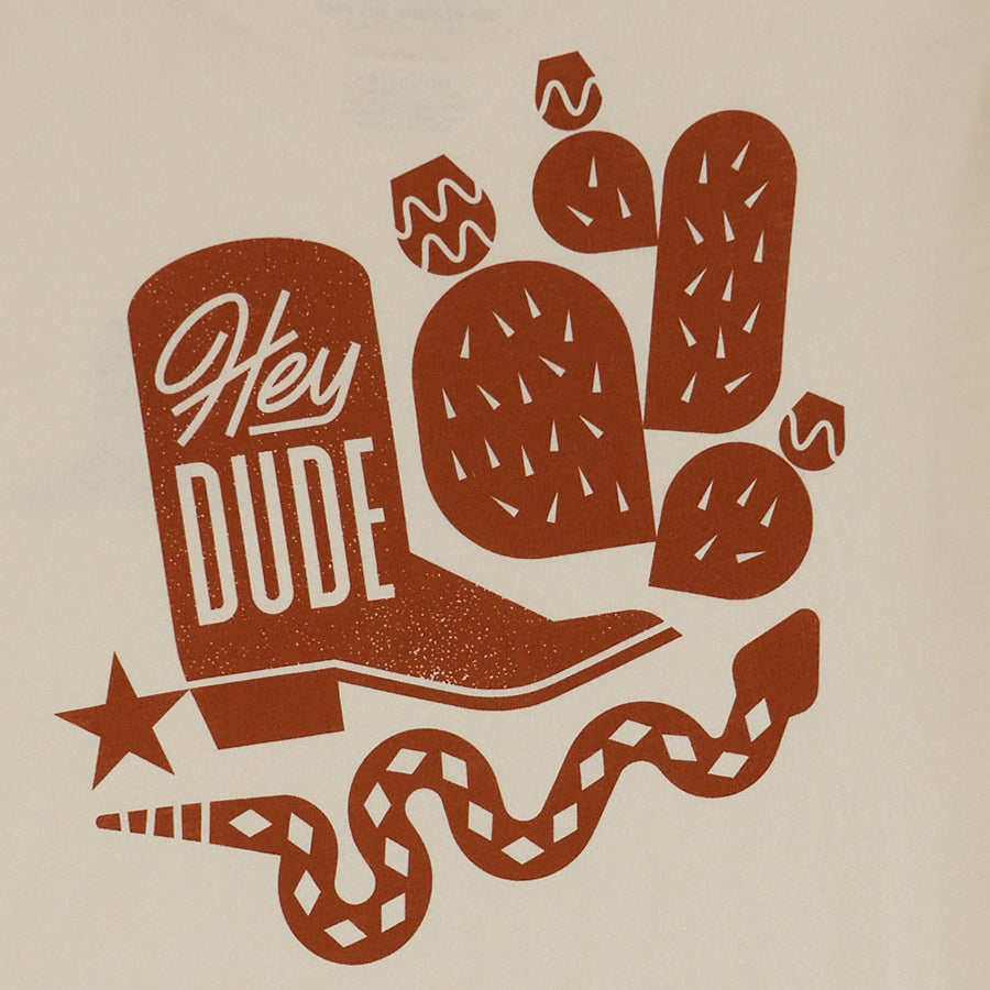 HEYDUDE Spur Snake Tee - Cream