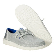 Wendy Sparkle Bow - Silver/Sea Blue Nav Image 3