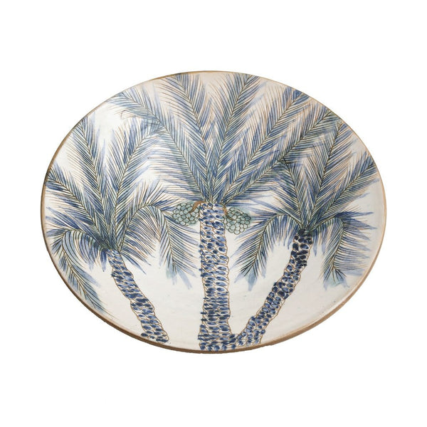 Ceramic Bowl Large with Palm Trees – Ingifinds