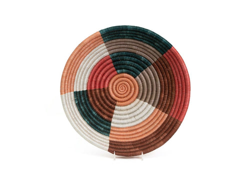 Raffia Coral & Clay Large Bowl