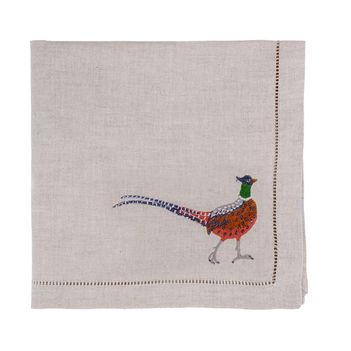 Napkins with Pheasant, Set of 4