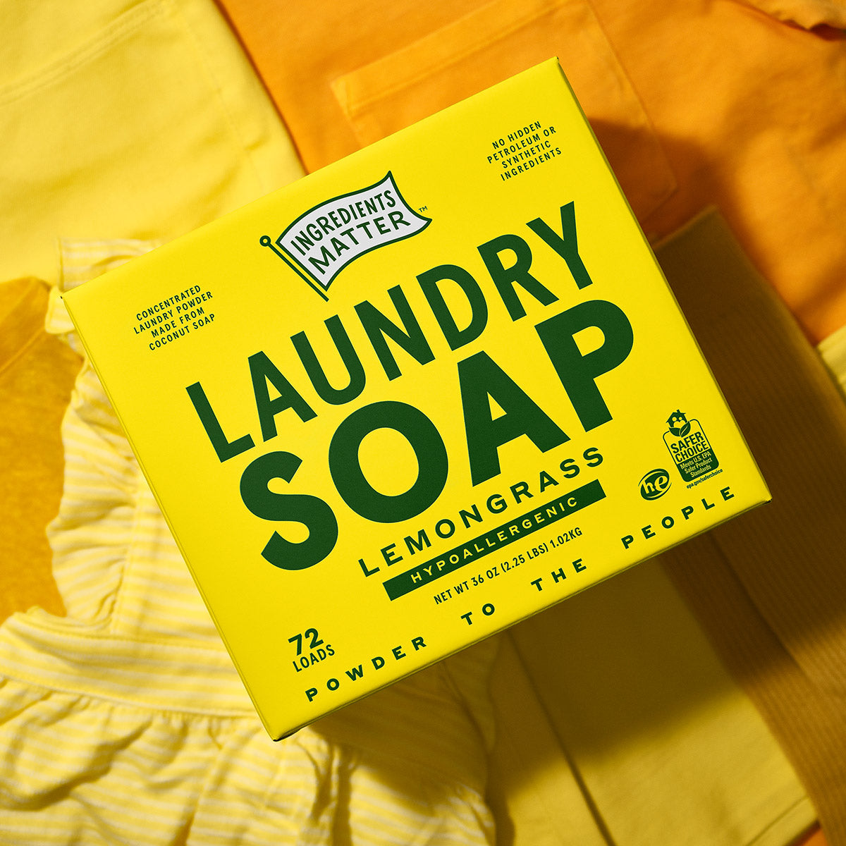 All Natural Lemongrass Laundry Soap. Hypoallergenic