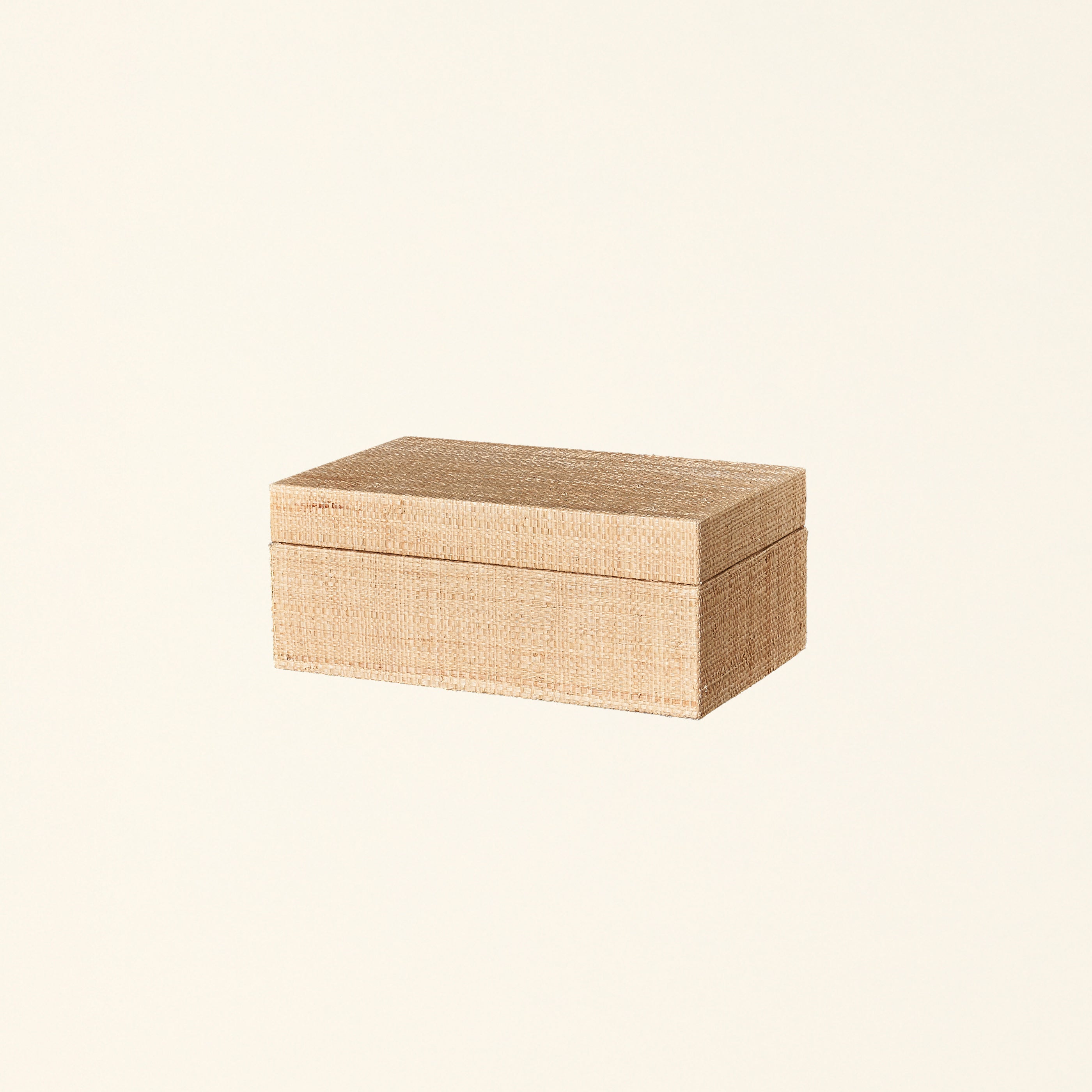 Grasscloth Hinged Box