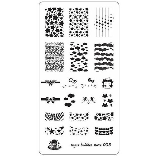 Sugar Bubbles Stamping Plates – Beautometry