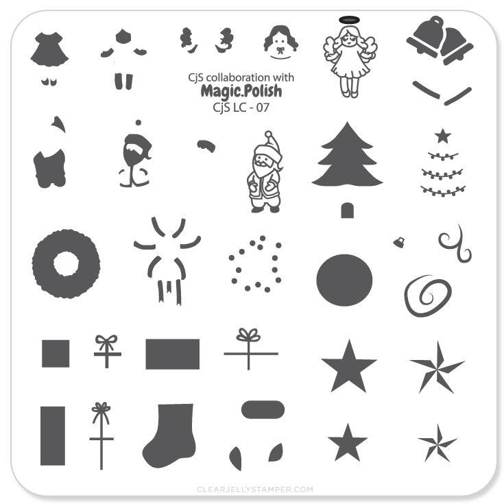 NAIL STAMPING PLATE Christmas #XY01