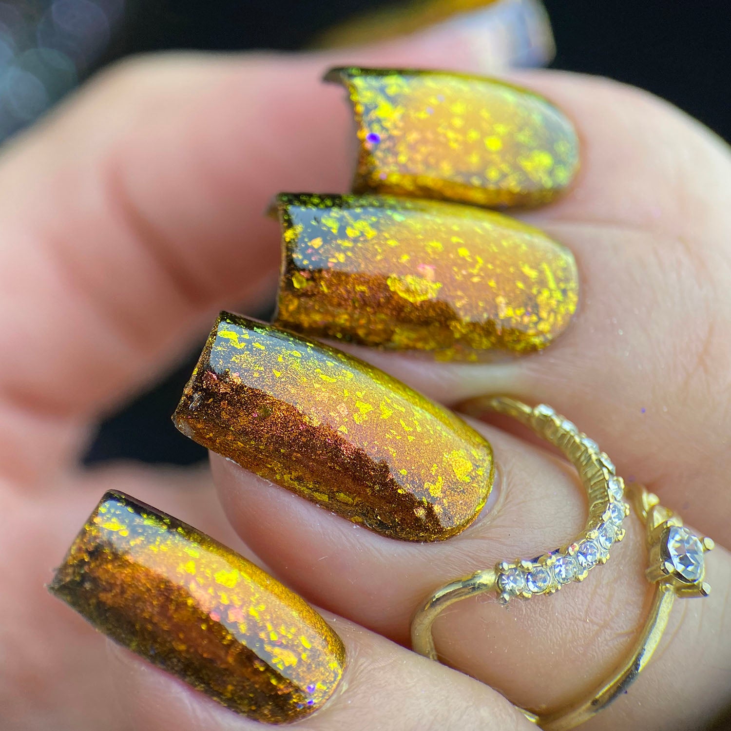 Imperfectly Painted: Cult Nails Gold Flakes